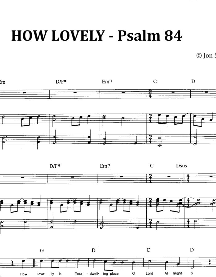 How Lovely (Psalm 84)